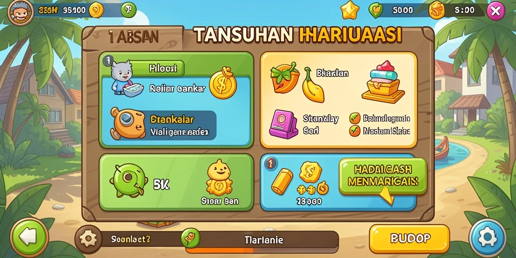 Level yang penuh warna dan tantangan seru.
