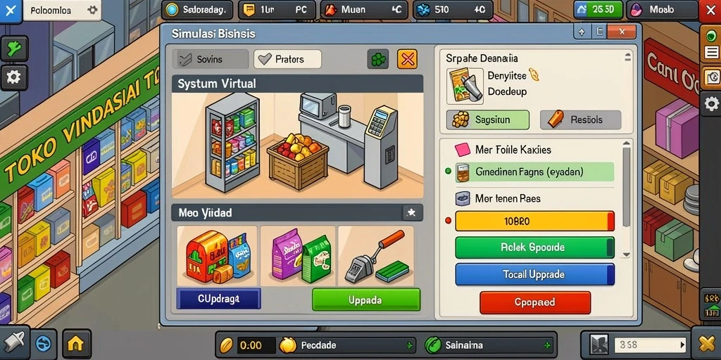 Screenshot memperlihatkan level menantang yang baru.